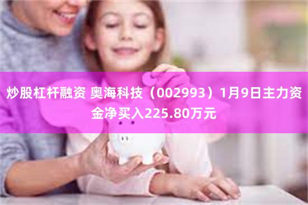 炒股杠杆融资 奥海科技（002993）1月9日主力资金净买入225.80万元